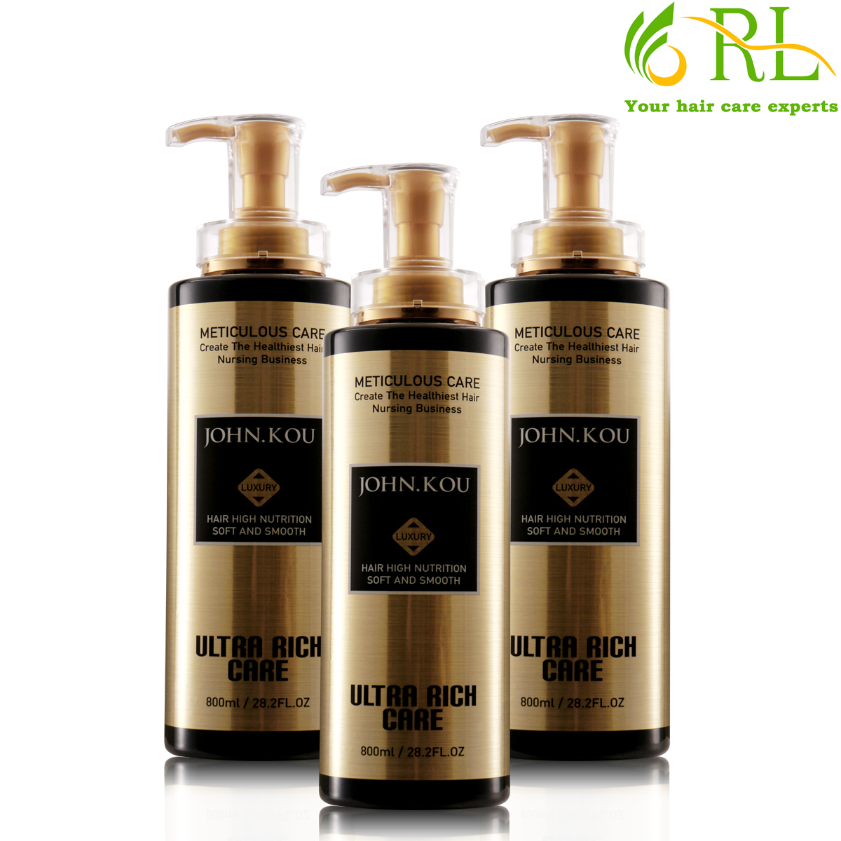 JOHN.KOU SMOOTH & PERFECTLY GLOSSY SHAMPOO 800ml