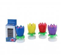 Lotus Music Birthday Candle